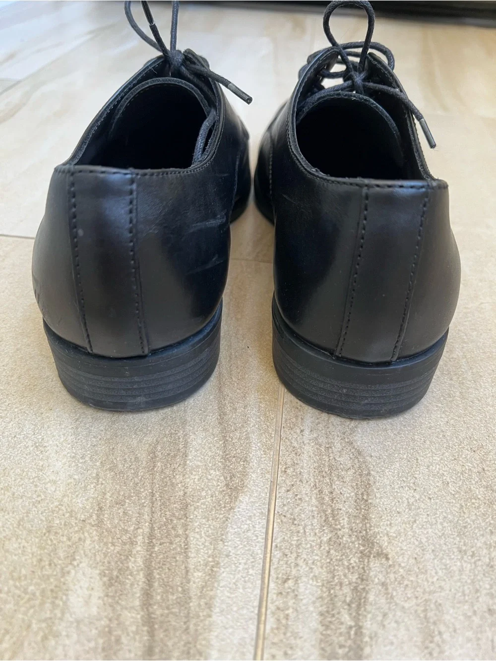Nordstrom Men’s Black Leather Oxford Dress Shoes - Ortholite 9
